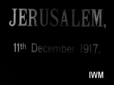 GENERAL ALLENBY'S ENTRY INTO JERUSALEM